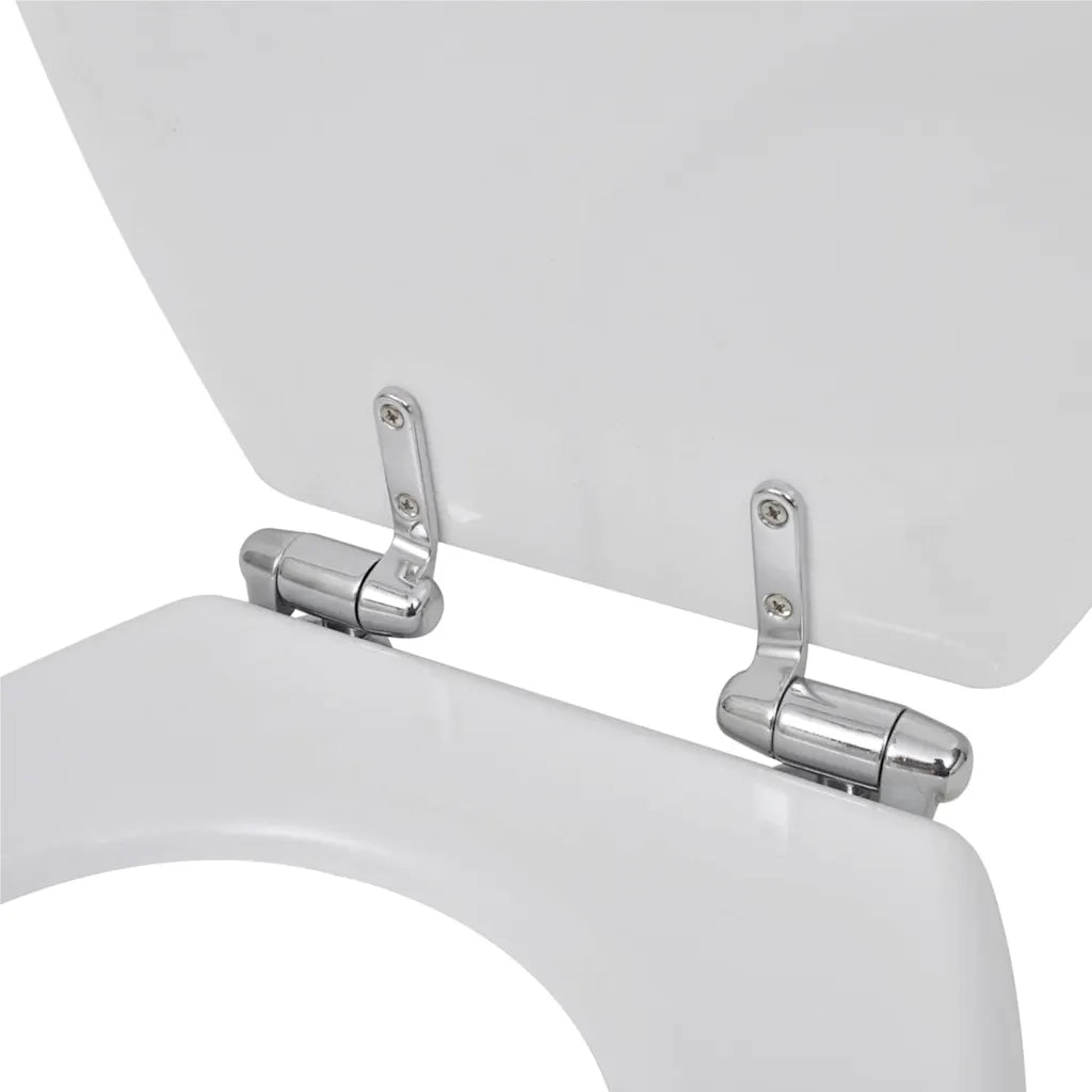 Copriwater a Chiusura Ammortizzata 2 pz in MDF Bianco cod mxl 40921
