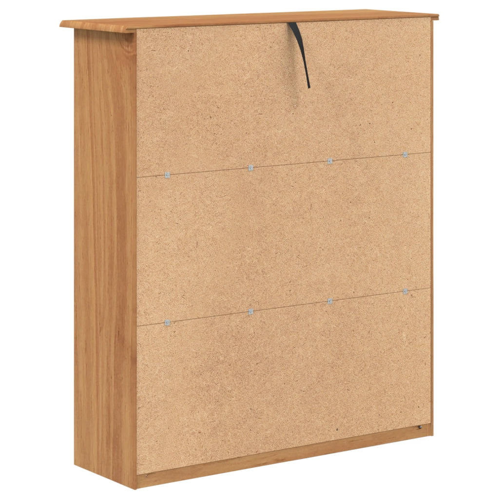 Hutch 'ASKIM'91x30x104 cm Legno Massello di Pino