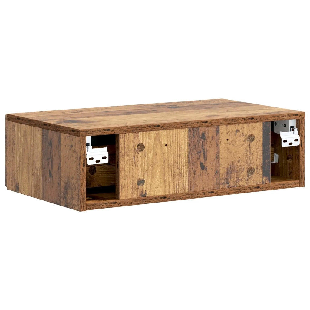 Tavolino da Parete Laterale Legno antico 59 x 34,5 x 17 cm 897983