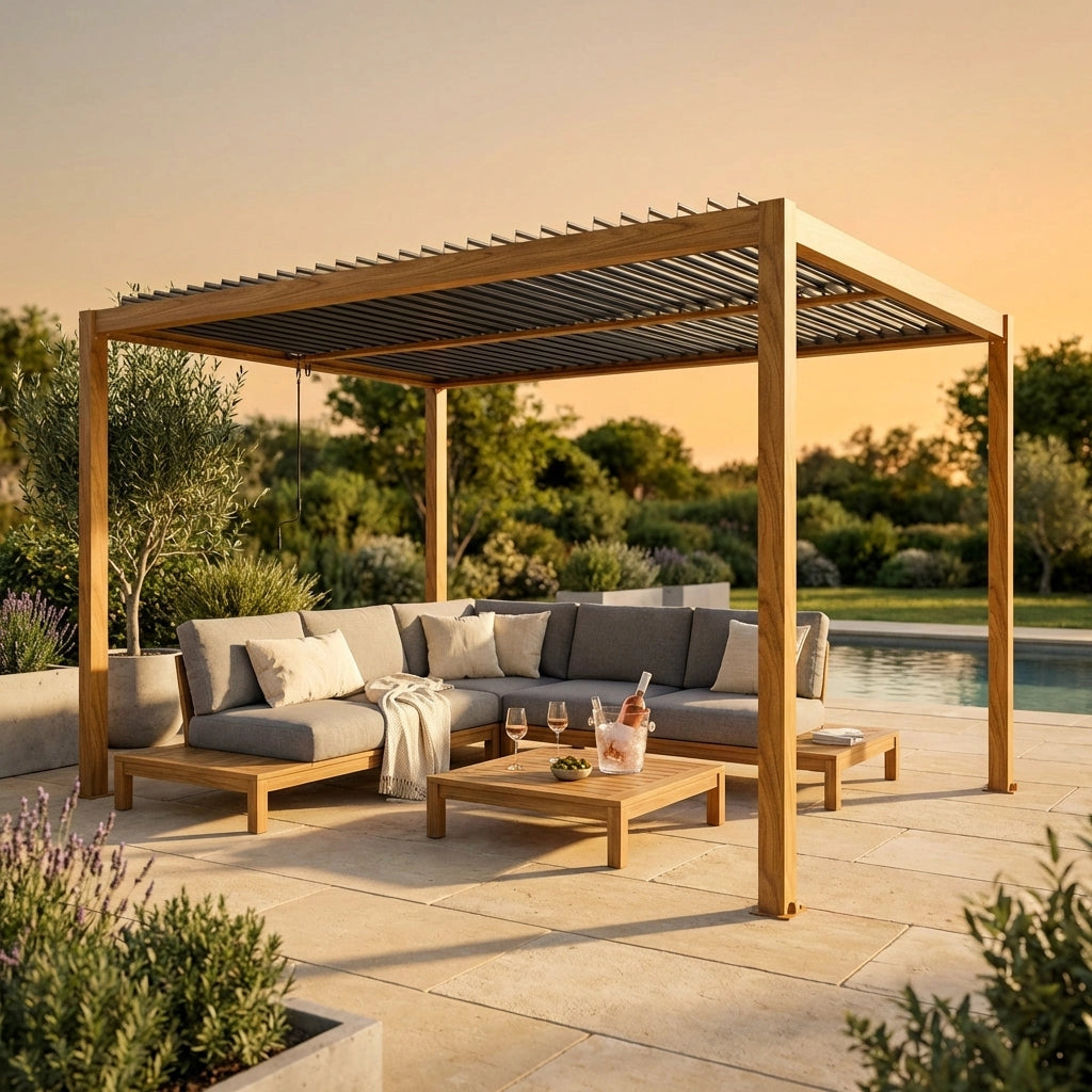 Pergola bioclimatica in alluminio - TONY