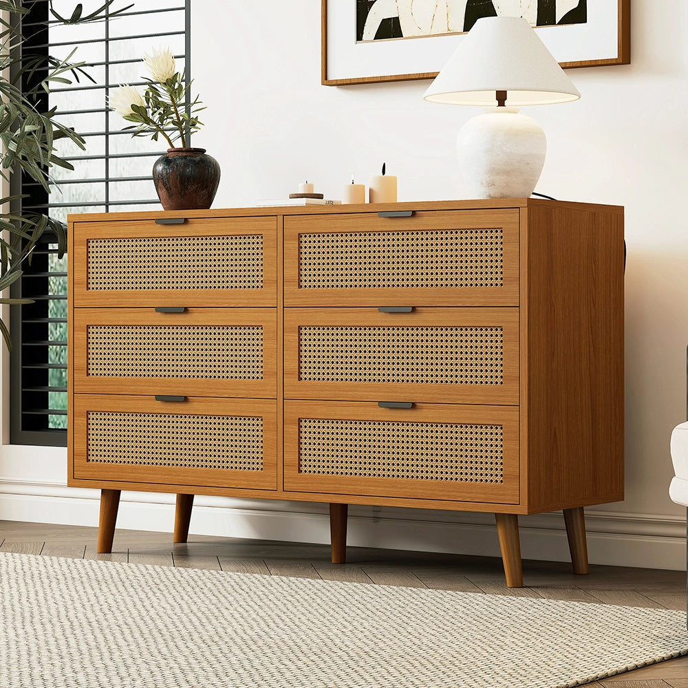 Com?? - Xylo - 120x40x76.5cm legno maniglie metallo