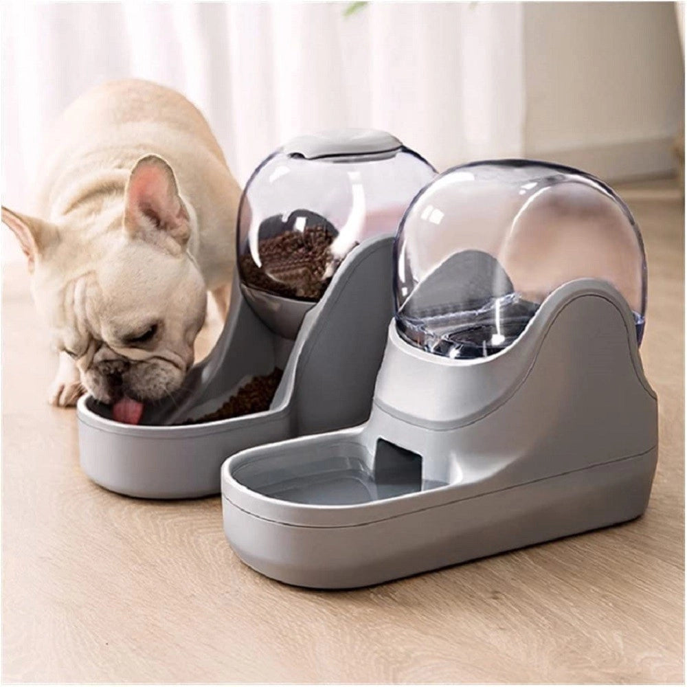 Trade Shop - Mangiatoia Automatica Animali Ciotola Gatto Acqua Alimentazione Distributore 3.8l -