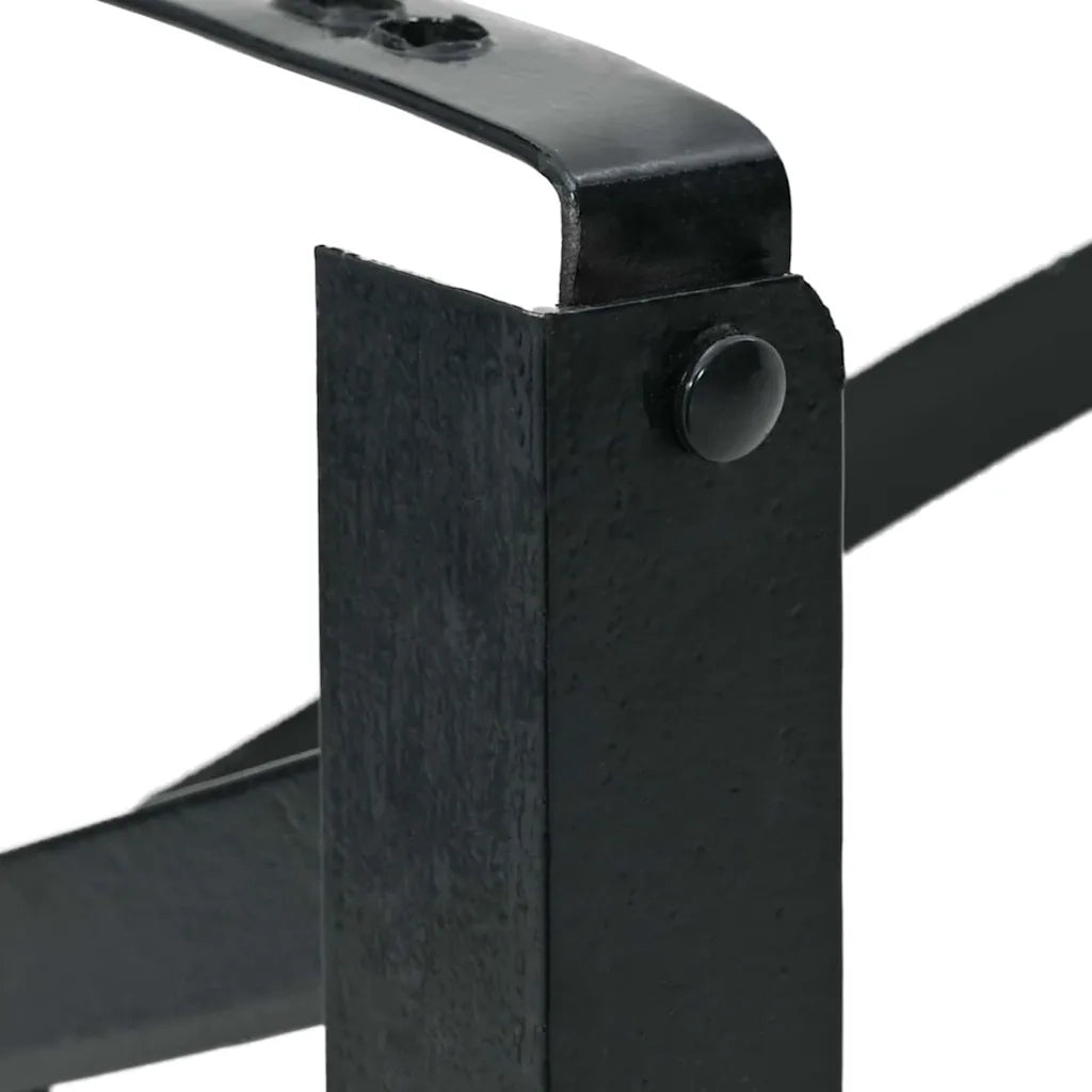 Gambe per Panca da Birra Nero Acciaio verniciato a polvere 42001775