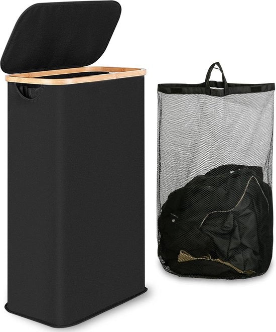 Wastebasket a coperchietto - 60 litri - nero