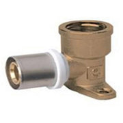 RACCORDO FEMMINA CON FLANGIA IBP A PRESSARE PER MULTISTRATO- 1/2x20- IBP- pezzi 1