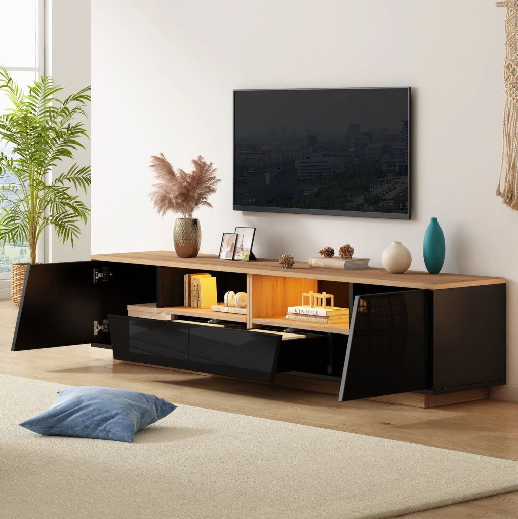 Mobile TV 180 x 40 x 46 cm con LED e 2 cassetti