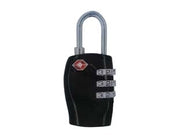 LUCCHETTO A COMBINAZIONE TSA A 3 CIFRE- - mm.14 - nero - 8 pezzi QUALITY