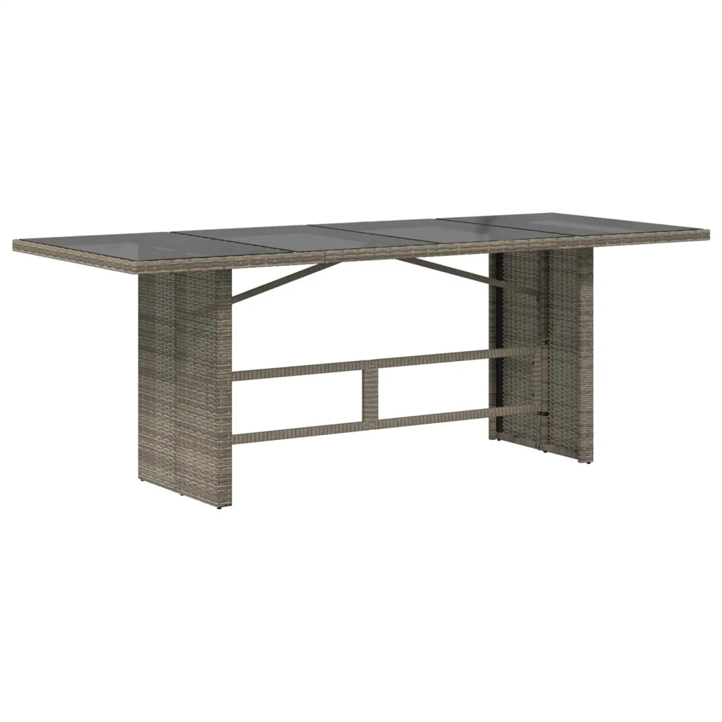 Set da pranzo per esterni 7 pz Grigio polyrattan 3448950