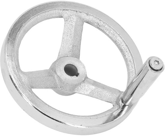 Manubrio a mano 125 mm di diametro - Manicotto rimovibile - Maniglia in ghisa - Macchina da girella - Macchina da freer - Esperienza di guida stabile - Pulsante di accensione