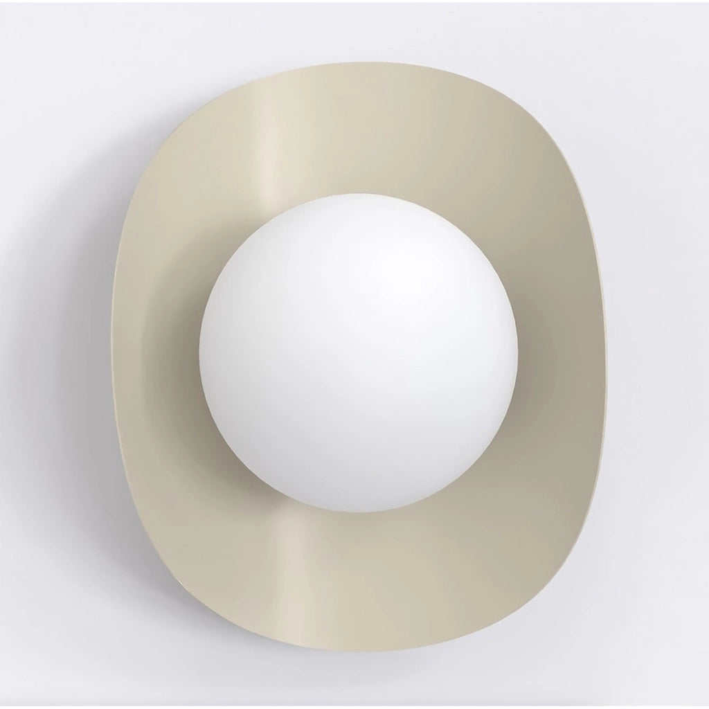 Lampada da parete Fiero Moka con diffusore in vetro