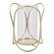 Portacandela VKH350, Oro, Metallo, 16x16x21,5 cm
