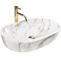 Lavabo Da Appoggio Rea Cleo 61 Shiny Aiax
