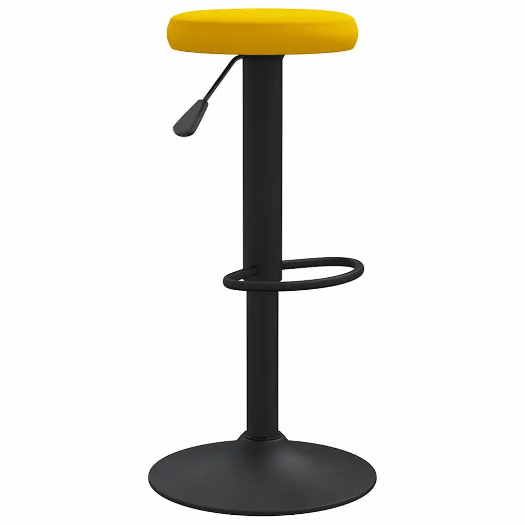 Sgabelli da Bar 2 pz Giallo Senape in Velluto 333150