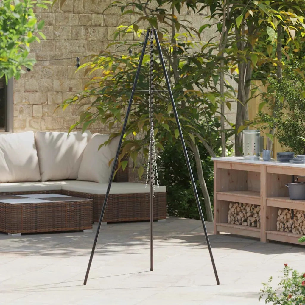 Treppiede da Campeggio Nero 92 x 92 x 191,5 cm Acciaio CFW3750131