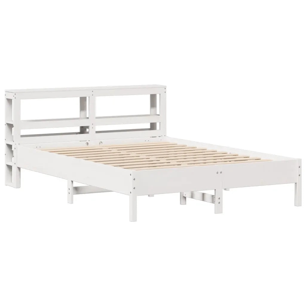 vidaXL Letto senza Materasso Bianco 160x200 cm Legno Massello di Pino