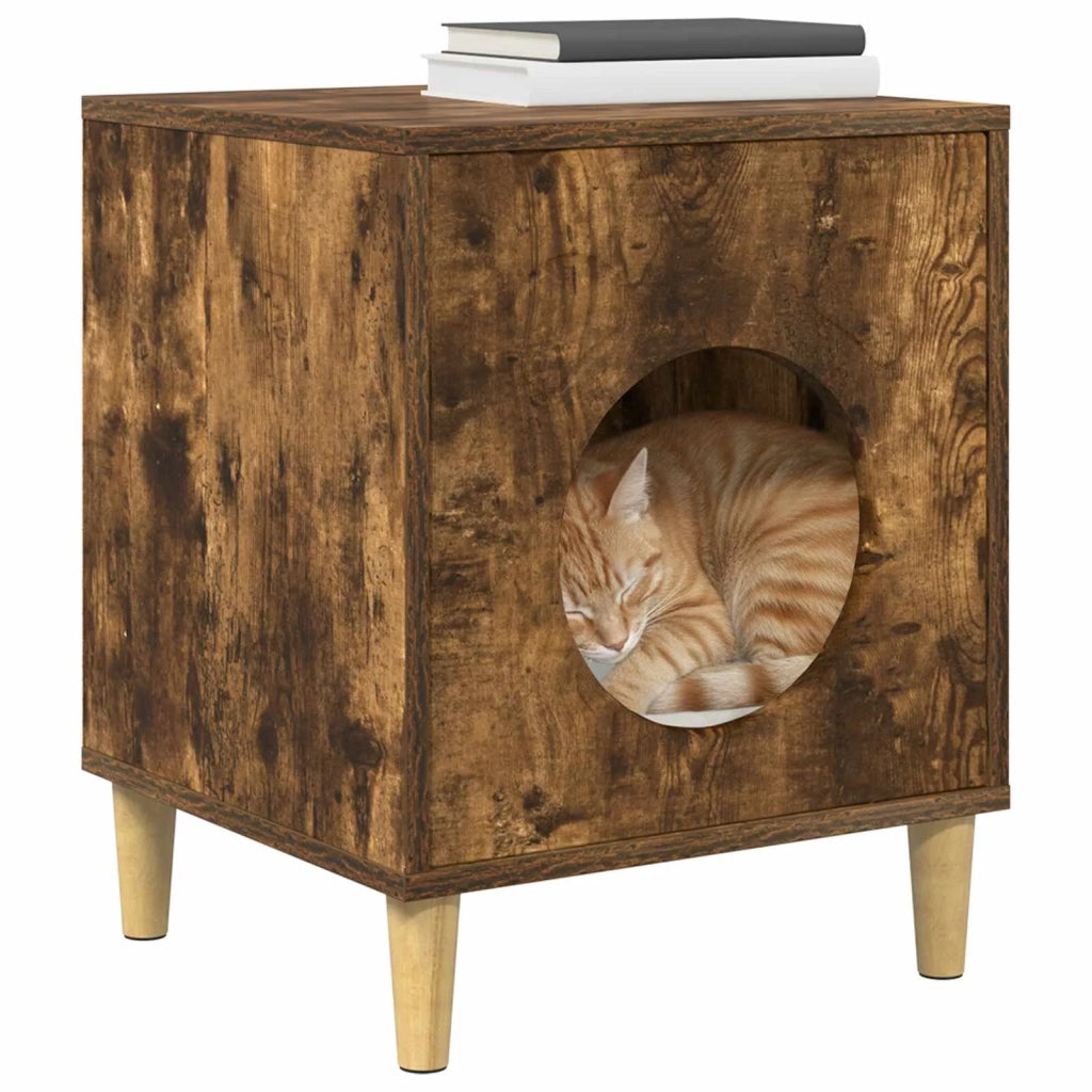 Casa per Gatti Rovere Fumo 42,5 x 40 x 53 cm 8000676