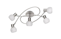 Plafoniera da Interno  E14 in Metallo Nickel Opaco