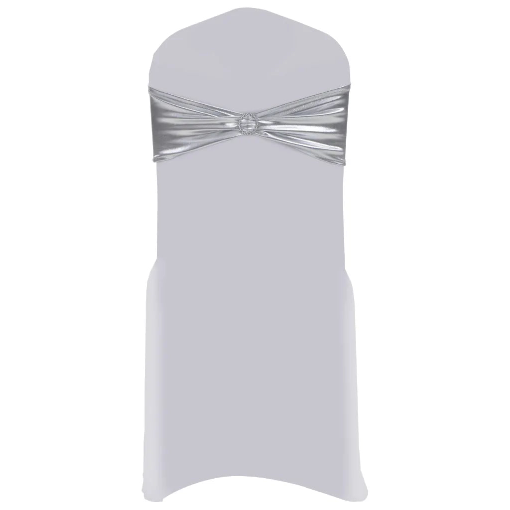 Nastri Ornamentali per Sedie 25pz con Fibbia Diamantata Argentocod mxl 107006
