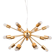Lampadario Italux Theo industriale oro 18xE27 Ø64cm
