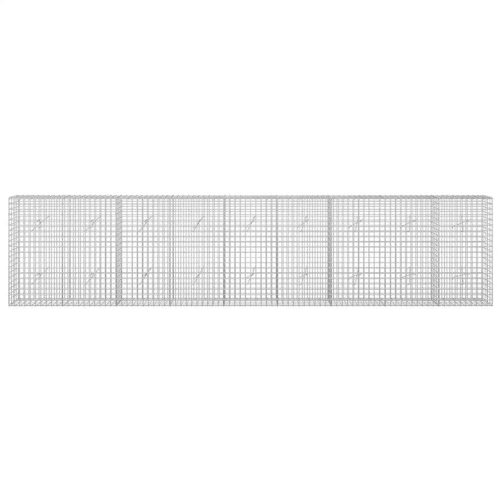 Gabione con filo da 5 mm e rete da 5x5 cm 450x20x100 cm 3464067