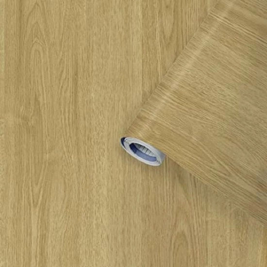Foglia autoadesiva per mobili - Finestra di legno - 67,5 cm x 2 m - Foglia decorativa per cucina senza bolle d'aria