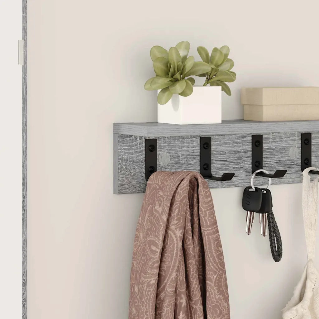 Appendiabiti a muro Grigio Sonoma 40 x 10,5 x 10,5 cm 874352