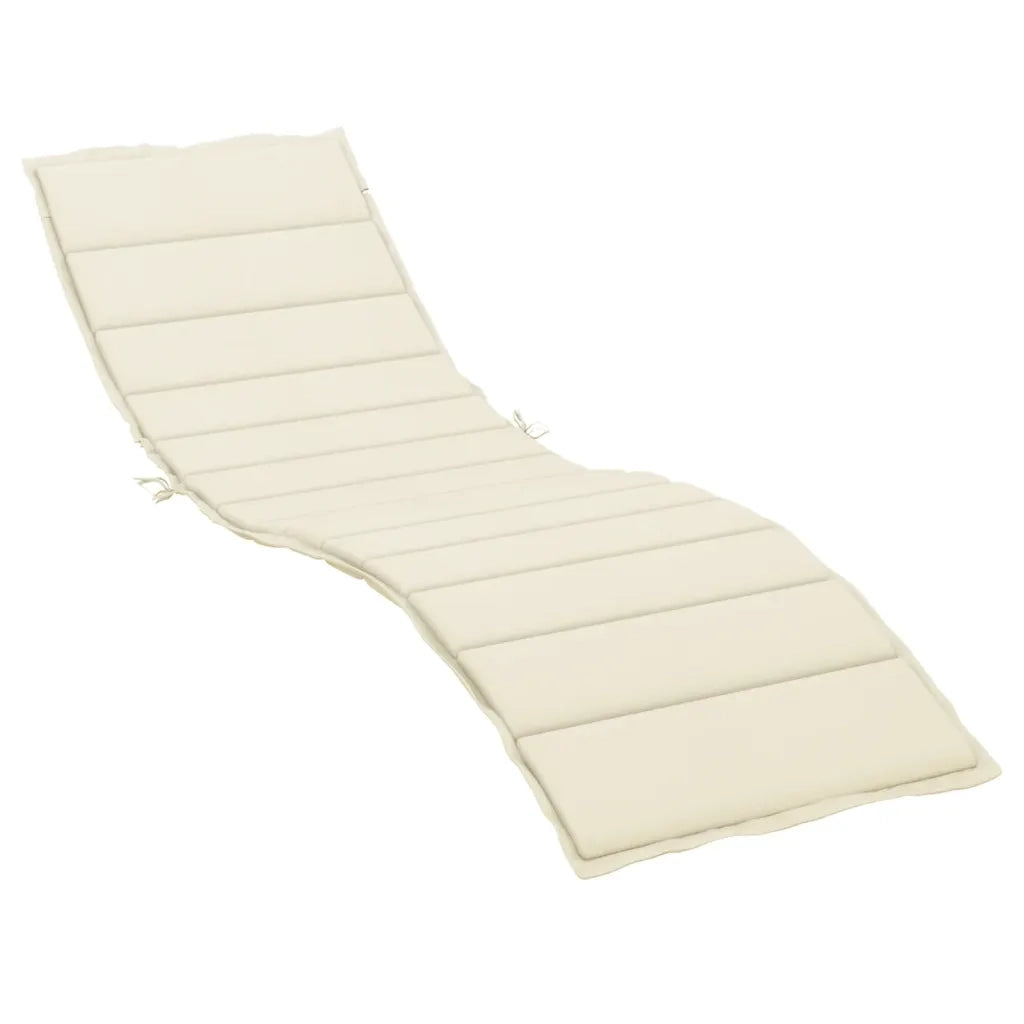 Cuscino per Lettino Crema 200x60x3 cm in Tessuto Oxford 314205