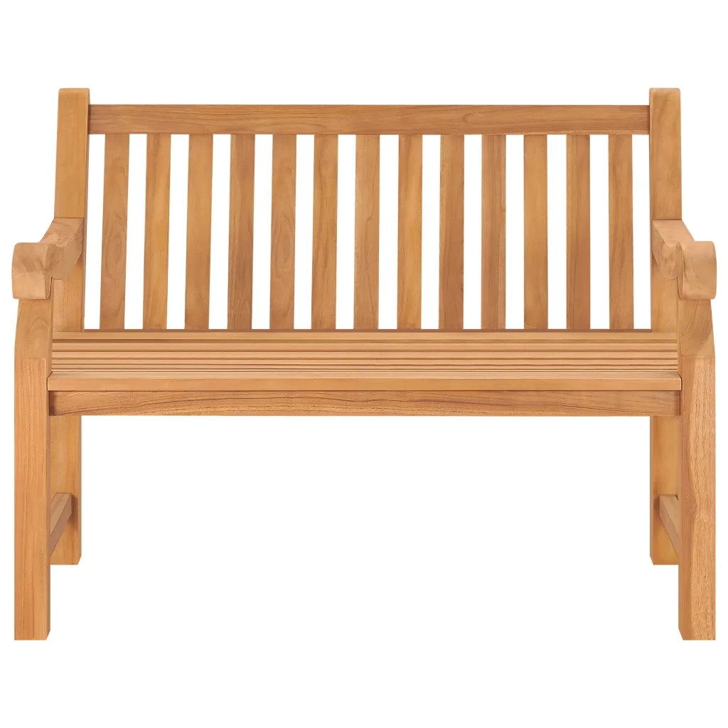 Panchina da Giardino 114 cm in Legno Massello di Teak