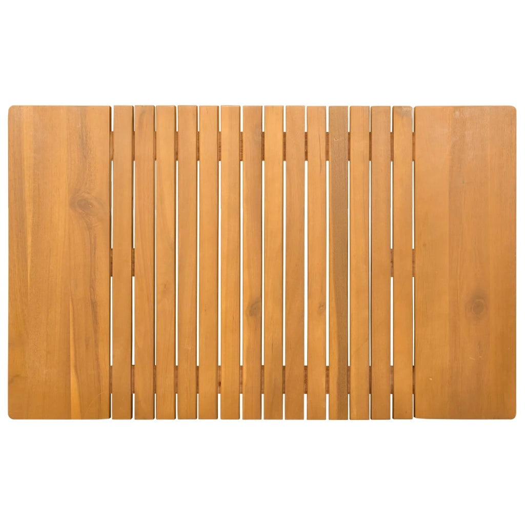 Tappeto da bagno Tinta unita Marrone 81 x 50 cm legno