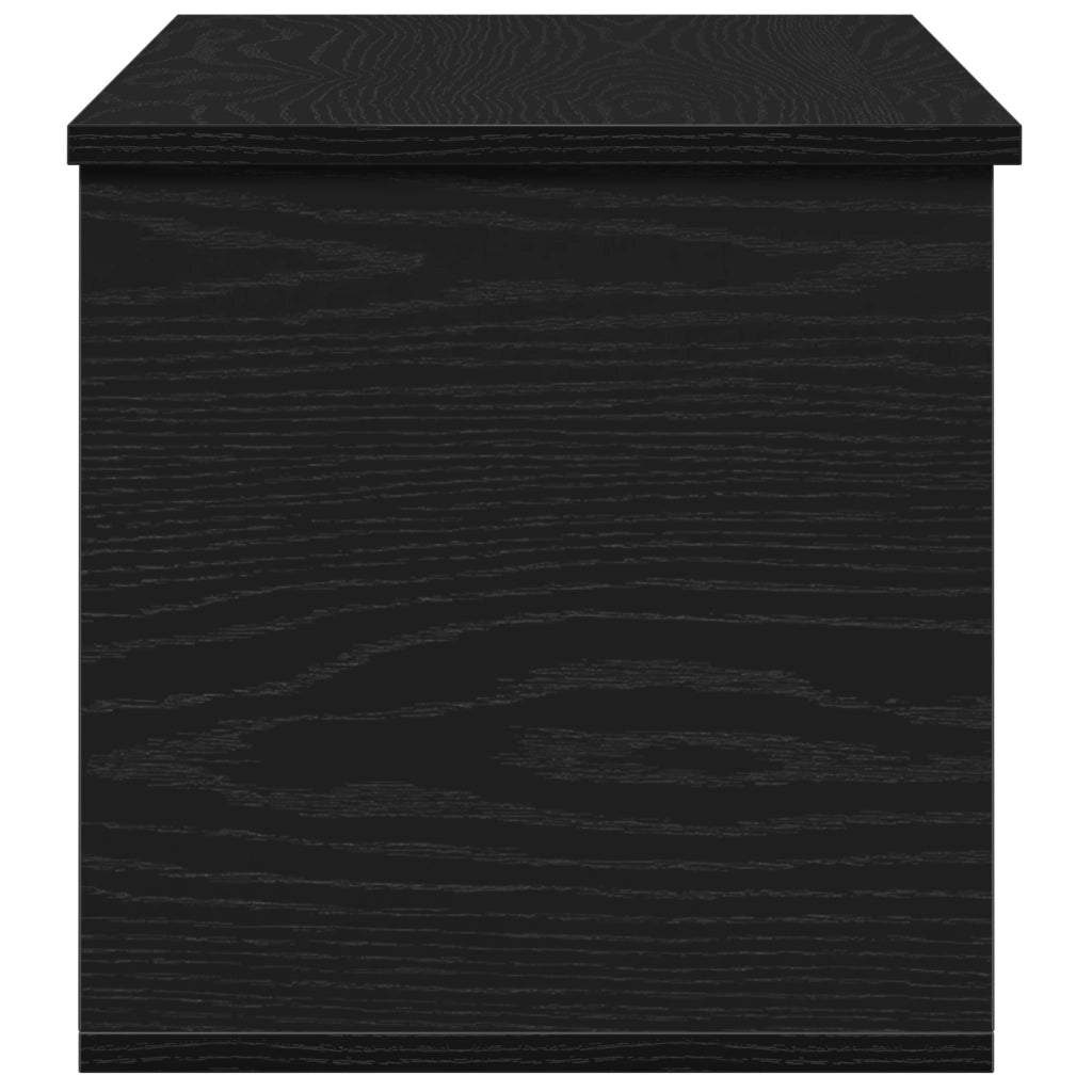 Scatola di Stoccaggio in Rovere Nero 90x35x35 cm in Legno Ingegnerizzato di