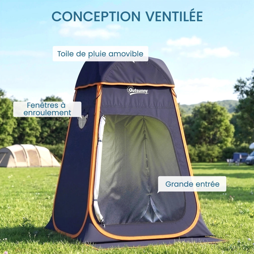 Tenda Doccia Portatile Pop Up ¨C zephmum ¨C Blu 152x152x200 cm