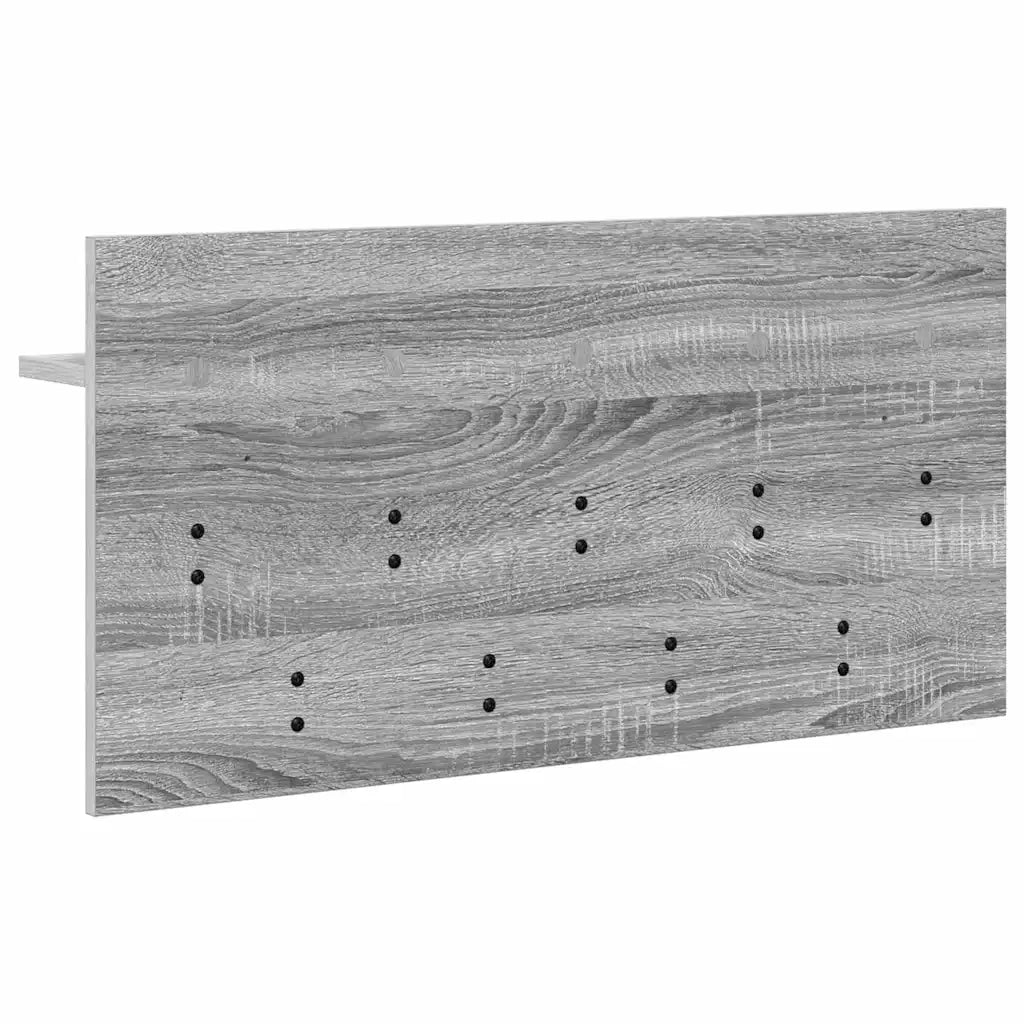 vidaXL Appendiabiti a muro Grigio sonoma 80 x 40 x 12 cm