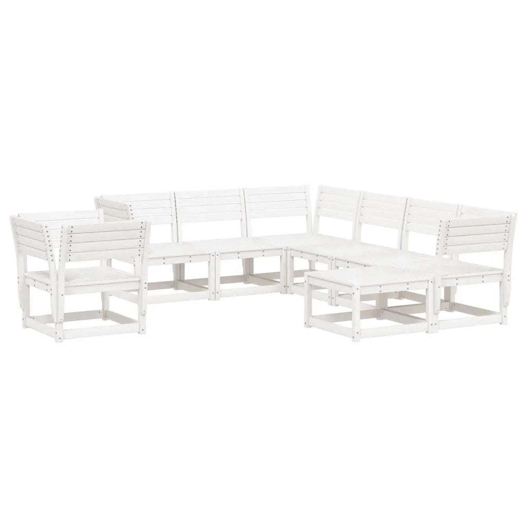 Set Salotto da Giardino 8 pz in Legno Massello di Pino Biancocod mxl 112130