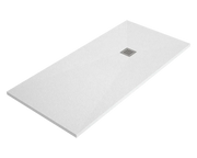 Piatto doccia ARDESIA 70x100 cm Bianco griglia in acciaio