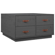 Tavolino da salotto | Tavolino da caff¨¨ | Tavolino da Soggiorno Grigio 80x80x45 cm Legno Massello di Pino