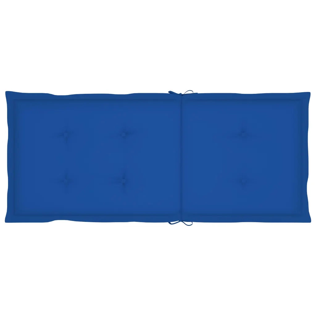 Sedia a Dondolo con Cuscini Grigia in Legno Massello di Acacia 3064219