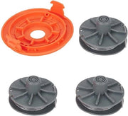 Set di 3 spoolle + 1 coperta - spoolle a filo adatto a Gardena 5307-20, ecc. Ø 1,6 mm, 6,1 m di lunghezza - Filo per falciatrice Universale - Filo per trimmer - filo per falciatrice per cesoie per boschi