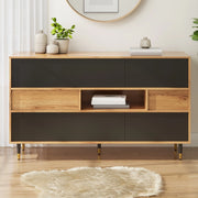 Consolle multiuso con cassetti ¨C Minimal ¨C nero legno truciolato salvaspazio