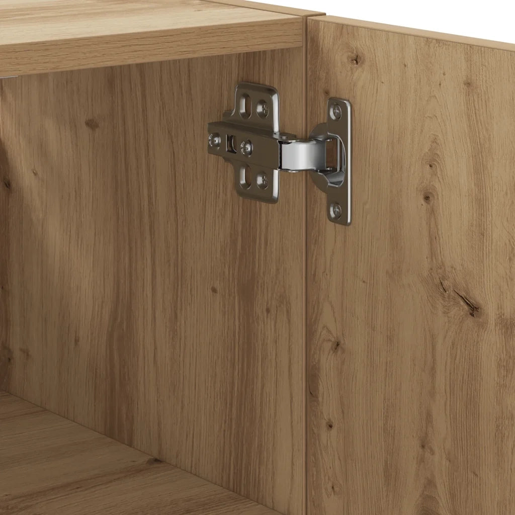 Armadietto a Muro Rovere Artigianale 60x31x70 cm in Truciolato