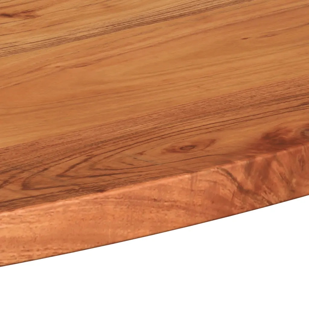 Piano Tavolo 100x40x2,5 cm Ovale in Legno Massello di Acacia 370800