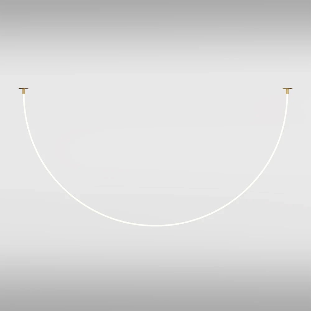 Lampadario A Sospensione Moderno Tau Alluminio Oro Luce Led 40W