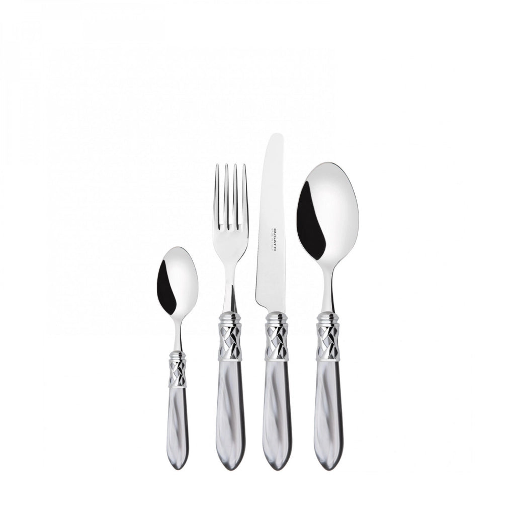 ALADDIN Ghiera Cromata, Posate Set 24 Pz, Scatola Compact, Casa
