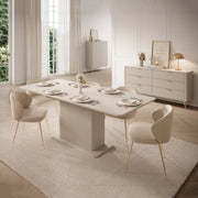 Kariteni, Tavolo Allungabile 8 Posti, 160x90x75h cm Beige