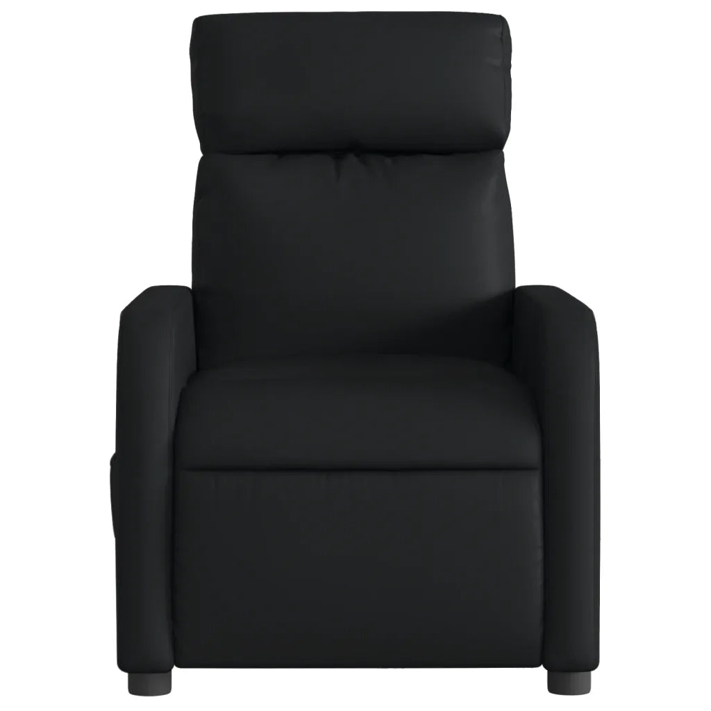 Divano Sedia-Poltrona Reclinabile Elettrica Nera in Similpelle 963656