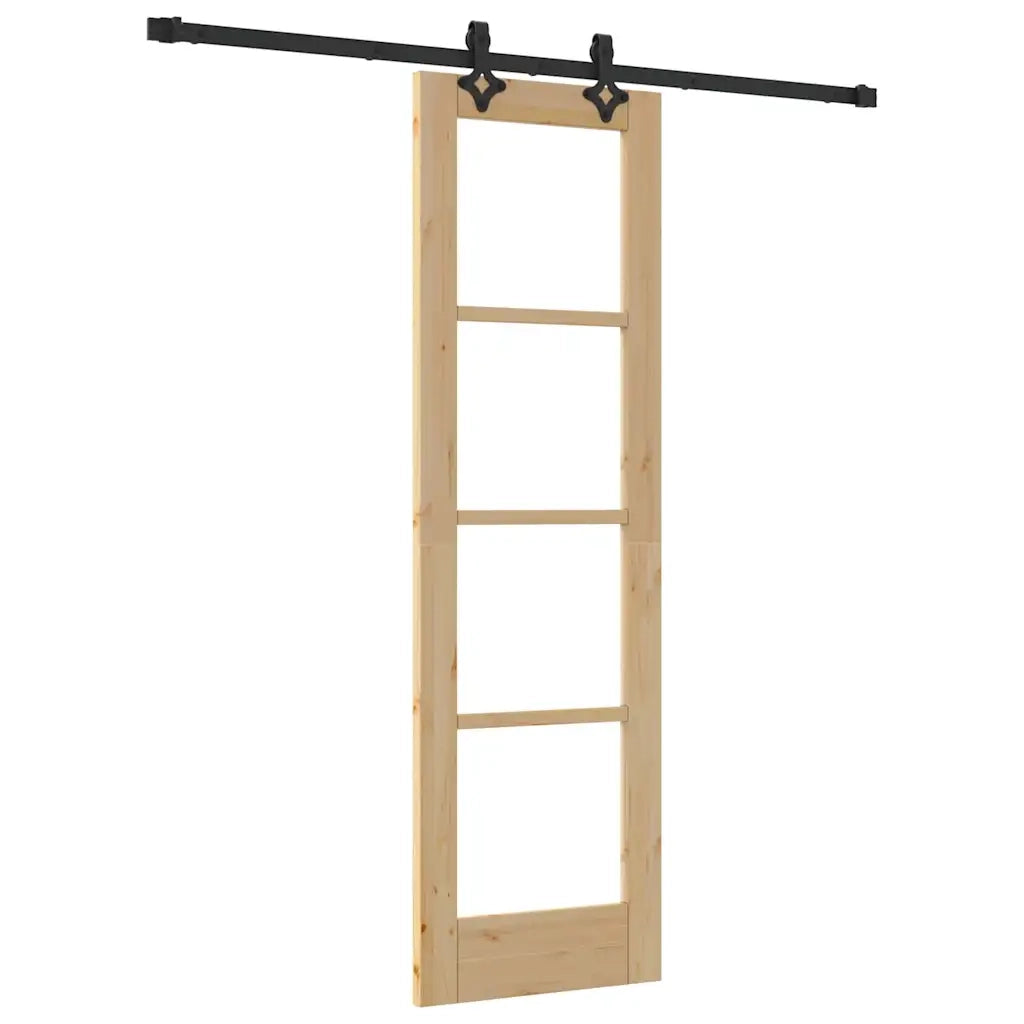 Porta scorrevole ORKDAL Naturale e Nero 61 x 198,5 cm 3332153