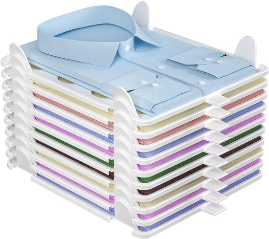 Pacco di 10 organizzatori per armadi, pezzi di caricamento per armadi, archiviazione e organizzazione per bagno, cucina, cabina armadio, spazio risparmiato
