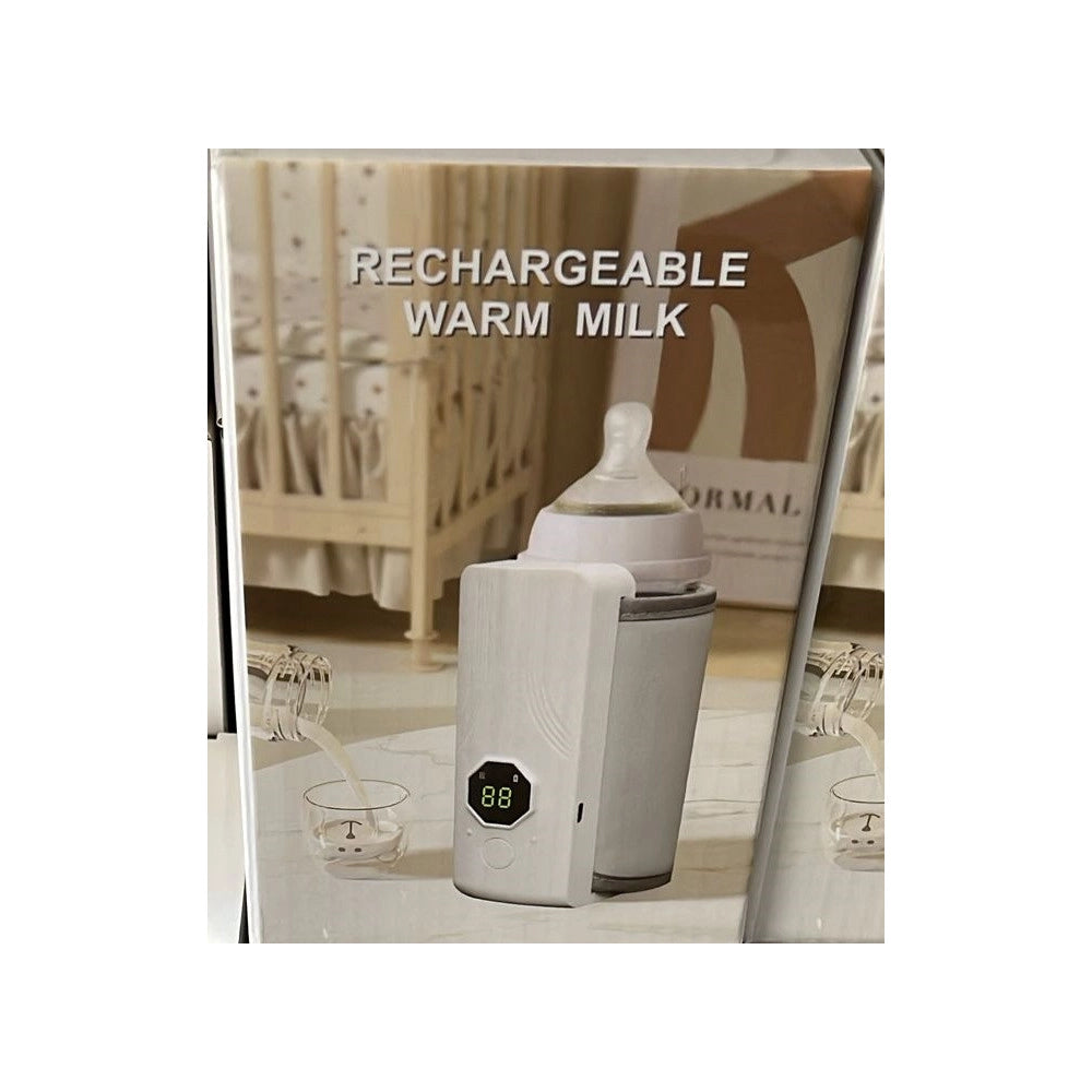 Trade Shop - Scaldabiberon Portatile Ricaricabile Usb Riscaldamento Rapido Con 6 Livelli Di Temperatura -