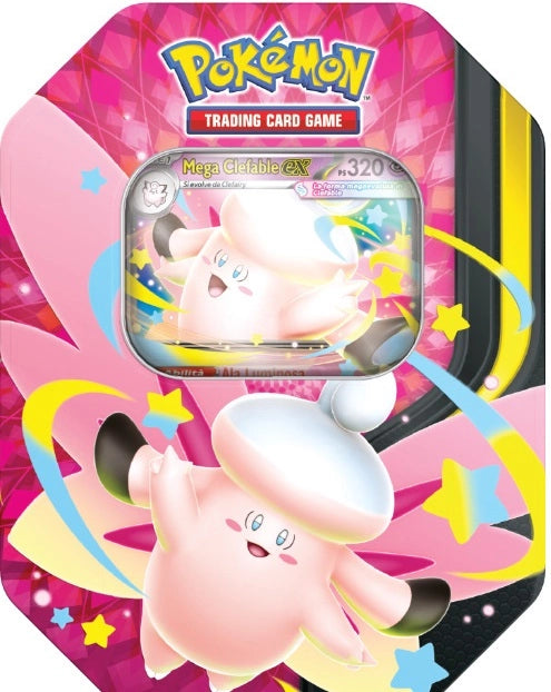 Pokemon Tin da collezione Mega Chiarodiluna Mega Clefable  Ex ,The Pokemon Company, Eta 6+
