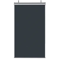 Store esterno verticale store manuale retrattile installazione senza foratura alluminio poliestere ad alta densità grigio scuro