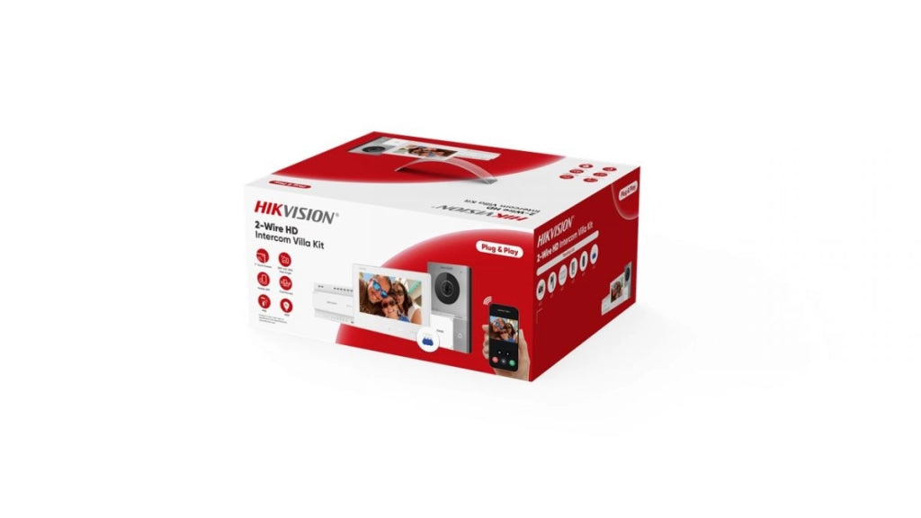Kit videocitofono smart Hikvision  per villa monofamiliare con gestione da remoto via app Hik-Connect